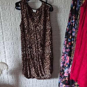 Beachlunchlounge Animal Print Top dress